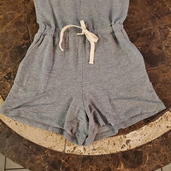 Monrow Supersoft Drawstring V-Neck Romper S NWOT - Picture 4 of 9